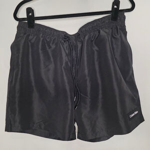 Men's Calvin Klein Black Swim Trunks L